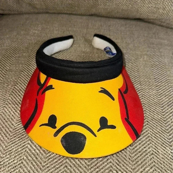 Disney Accessories - ‼️RARE HARD TO FIND‼️ VINTAGE DISNEY WINNIE THE POOH COTTON SUNVISOR SHIELD